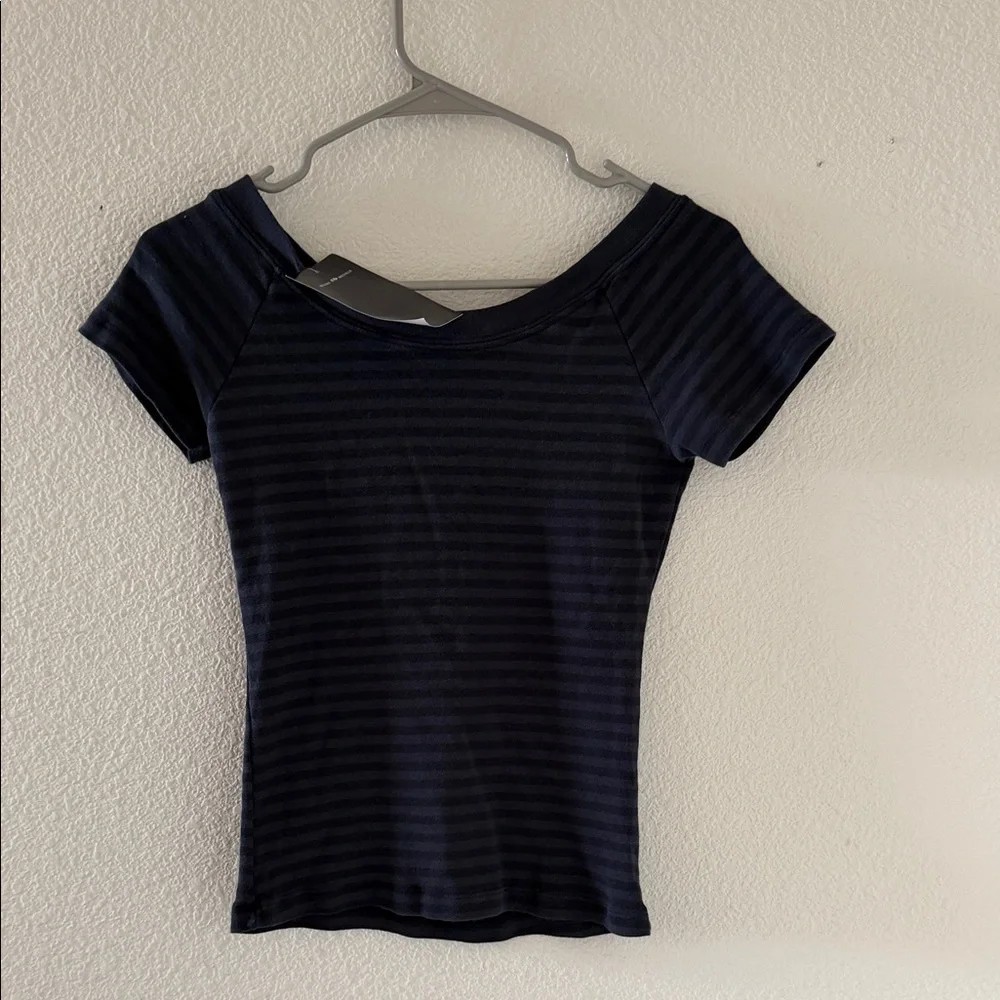 Brandy melville Ginny striped off shoulder top - Picture 2 of 3